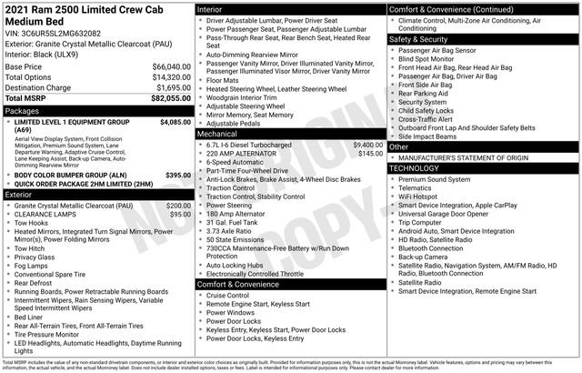 ram ram 2500 pickup 2021 3C6UR5SL2MG632082 image ram ram 2500 pickup 2021 3C6UR5SL2MG632082 image